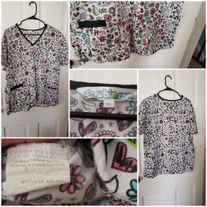 Womens scrub top